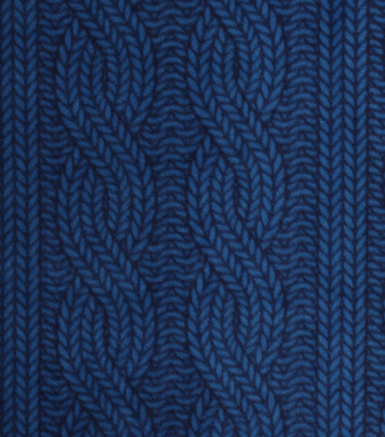 RTW Blue Cable Knit Fleece XS Long Sleeve