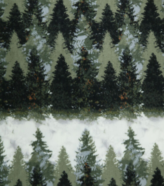 RTW Green Winter Forest Fleece Medium Long Sleeve